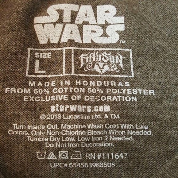 Fifth Sun Star Wars Chewbacca Face Velvet Print T - Picture 8 of 9